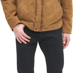 Mens Washed Cotton Military Jacket (Regular & Big & Tall Sizes)