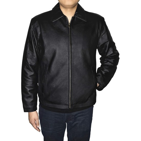 Outfitters Men's Genuine Leather Open Bottom Jacket Outfitters Men's Genuine Leather Open Bottom Jacket