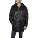 Outfitters Men's 3/4 Length Genuine Leather Coat w/Removable Hood Outfitters Men's 3/4 Length Genuine Leather Coat w/Removable Hood