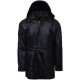 Outfitters Men's 3/4 Length Genuine Leather Coat w/Removable Hood Outfitters Men's 3/4 Length Genuine Leather Coat w/Removable Hood