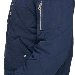 Men's Diamond Quilted Bomber Jacket