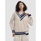 Line Stitching Yak Wool Sweater Line Stitching Yak Wool Sweater