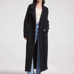 Maxi-length Knitted Yak Wool Cardigan