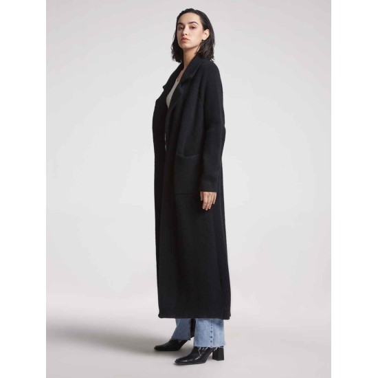 Maxi-length Knitted Yak Wool Cardigan Maxi-length Knitted Yak Wool Cardigan