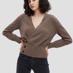 Yak Wool Knitted Button Pullover Sweater