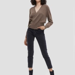 Yak Wool Knitted Button Pullover Sweater
