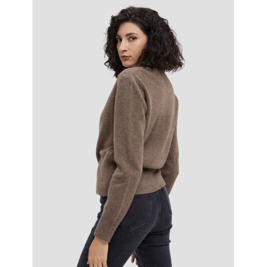 Yak Wool Knitted Button Pullover Sweater Yak Wool Knitted Button Pullover Sweater