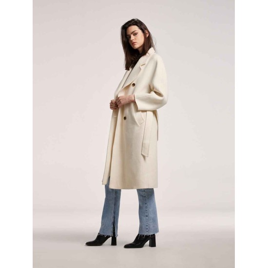 Double-breasted Straight Wool Coat Double-breasted Straight Wool Coat