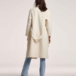 Double-breasted Straight Wool Coat