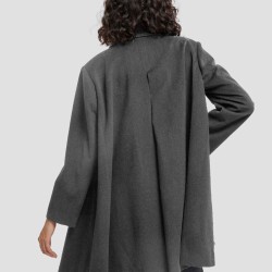 Cape-shape Cashmere Coat