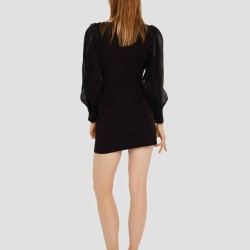 Illusion Cuff Sleeve Dress