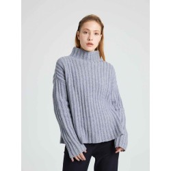 Cashmere Chunky Ribbed Sweater