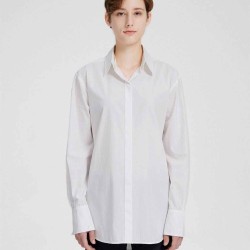 Clean Cotton Shirt With Removable Collar