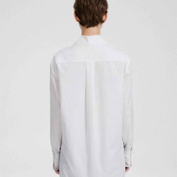 Clean Cotton Shirt With Removable Collar