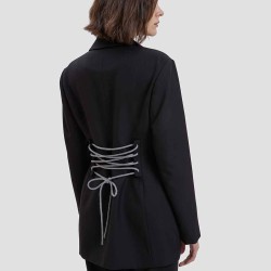 Back Lace-up Blazer