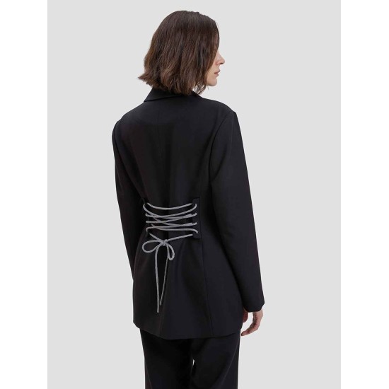 Back Lace-up Blazer Back Lace-up Blazer