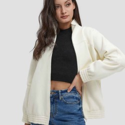 Drop Shoulder Hoodie Jacket