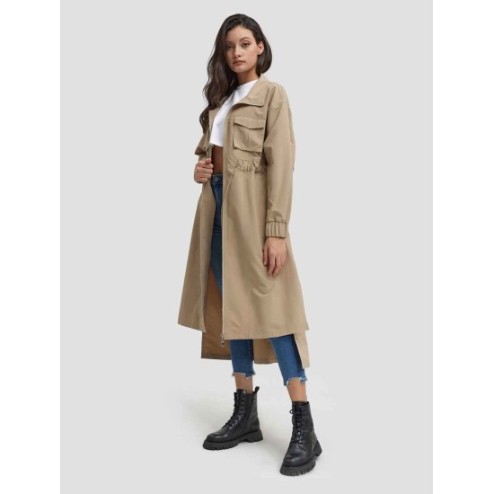 Long Side-slit Thin Trench Coat Long Side-slit Thin Trench Coat