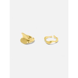 Organic Wave Ring Set