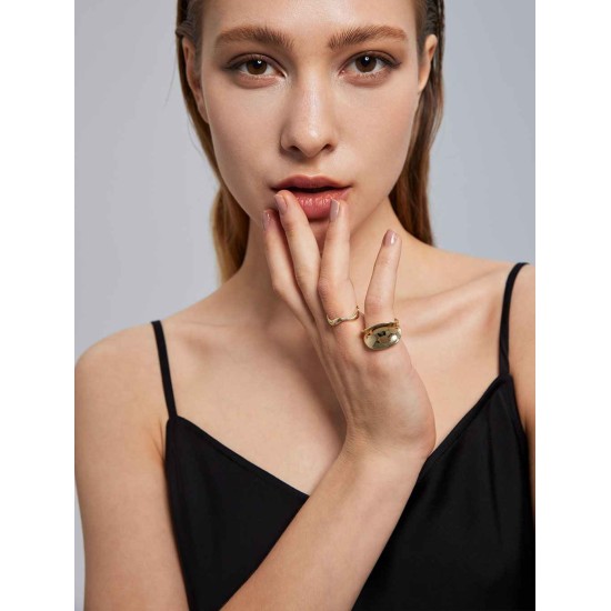 Organic Wave Ring Set Organic Wave Ring Set