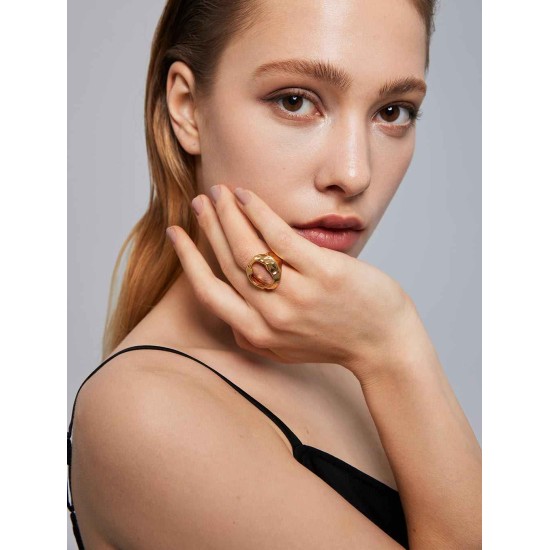 Organic Square Hollowed Ring Organic Square Hollowed Ring