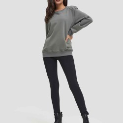 Round-Neck Sports Sweatshirt