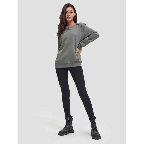 Round-Neck Sports Sweatshirt Round-Neck Sports Sweatshirt