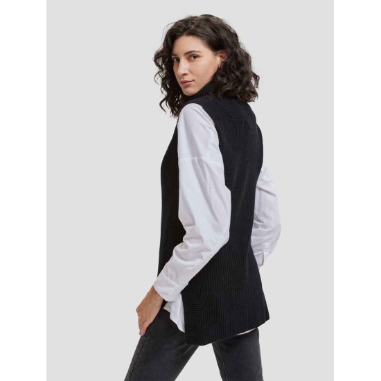 Sleeveless Turtleneck Wool Sweater Sleeveless Turtleneck Wool Sweater
