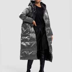 Maxi Hooded Puffer Jacket