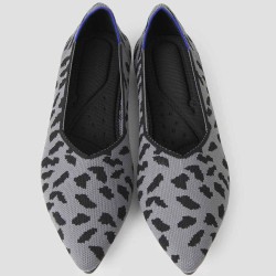 Leopard Woven Flat Shoes