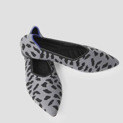 Leopard Woven Flat Shoes