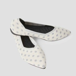 Polka Dot Flat Shoes