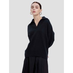 Ribbed Hem Cashmere Sweater