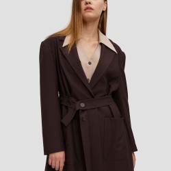 Relax Fit Belted Blazer
