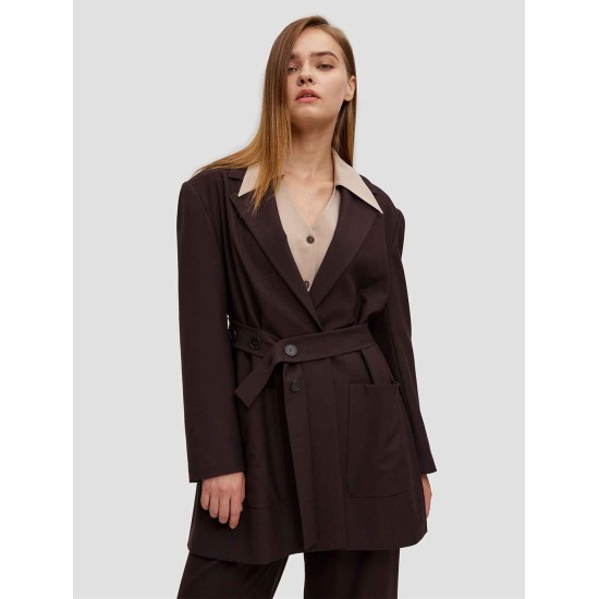 Relax Fit Belted Blazer Relax Fit Belted Blazer