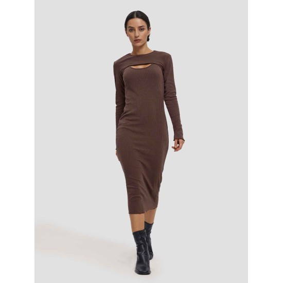 Exposed Chest Sweater Dress Exposed Chest Sweater Dress