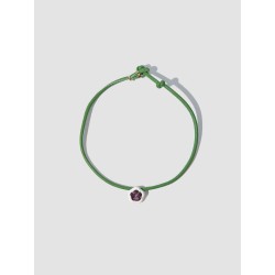 Faux Leather Floral Necklace