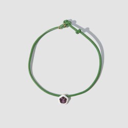 Faux Leather Floral Necklace