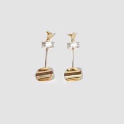 Curved Disc Earrings