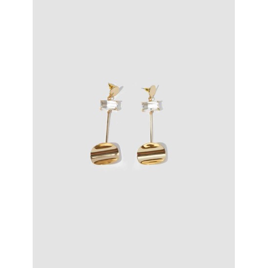 Curved Disc Earrings Curved Disc Earrings