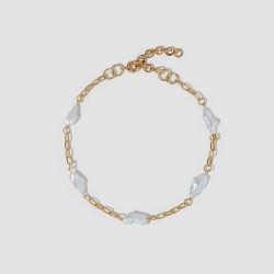 Irregular Chain Pearl Necklace
