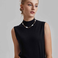 Irregular Chain Pearl Necklace
