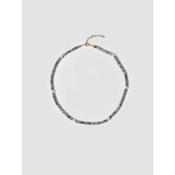Leapard Print Beaded Necklace