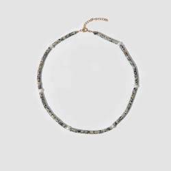 Leapard Print Beaded Necklace