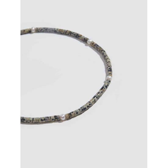 Leapard Print Beaded Necklace Leapard Print Beaded Necklace