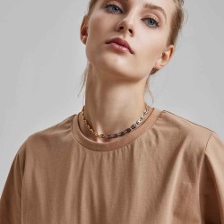 Stitching Lock Necklace