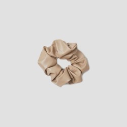 Faux Leather Scrunchie