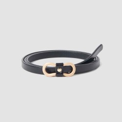 Matte Metal Buckle Belt