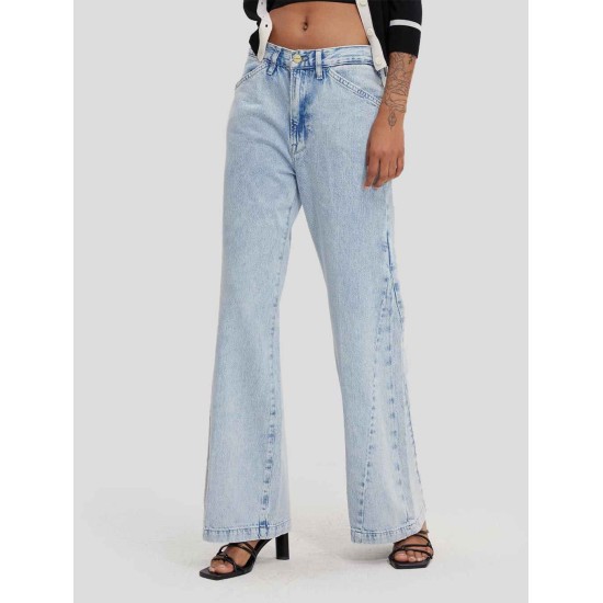Wide-leg Light Washed Jeans Wide-leg Light Washed Jeans