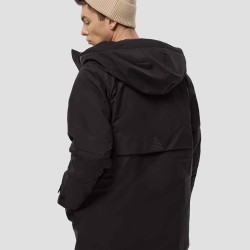 Magic Tape Hooded Puffer Jacket